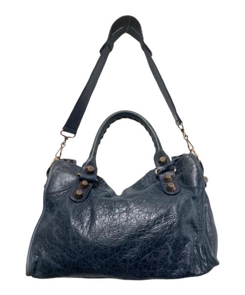 BALENCIAGA（バレンシアガ）BALENCIAGA (バレンシアガ) 2WAYバッグ/ジャイアントシティ/ショルダーバッグ/ハンドバッグ ネイビーの古着・服飾アイテム