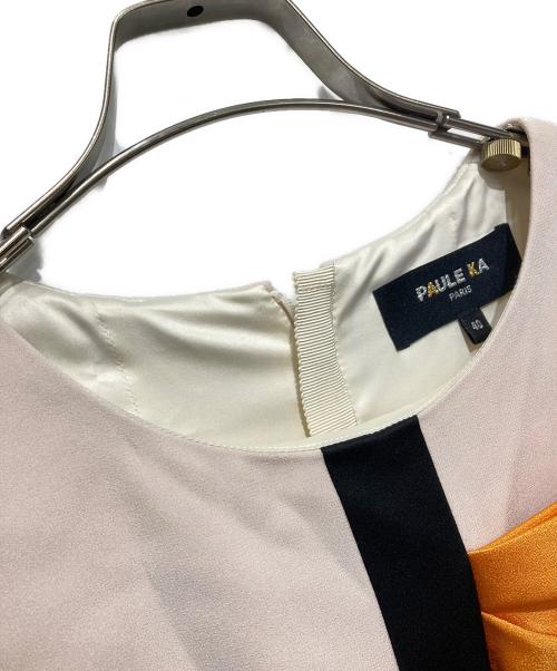 PAULE KA（ポールカ）PAULE KA (ポールカ) ノースリーブリボンンピース ピンク サイズ:Freeの古着・服飾アイテム