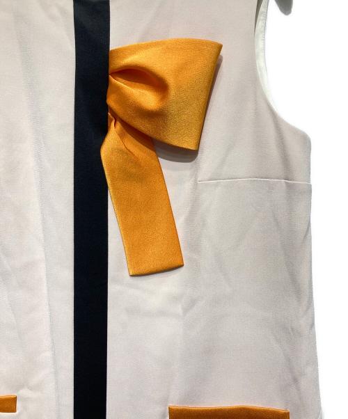 PAULE KA（ポールカ）PAULE KA (ポールカ) ノースリーブリボンンピース ピンク サイズ:Freeの古着・服飾アイテム