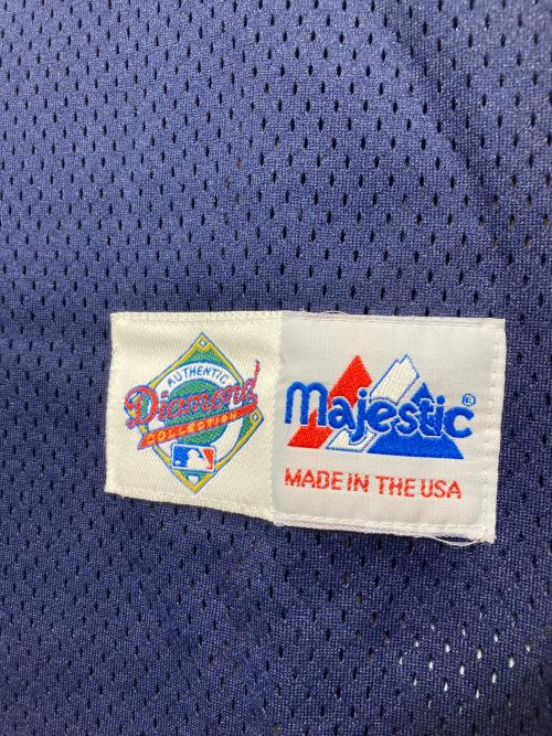 Majestic（マジェスティック）Majestic (マジェスティック) ベースボールシャツ ネイビー サイズ:Mの古着・服飾アイテム