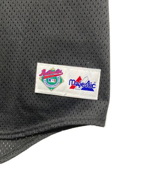 Majestic（マジェスティック）Majestic (マジェスティック) ベースボールシャツ ブラック サイズ:Lの古着・服飾アイテム