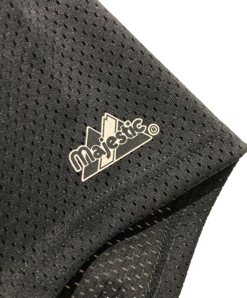 Majestic（マジェスティック）Majestic (マジェスティック) ベースボールシャツ ブラック サイズ:Lの古着・服飾アイテム
