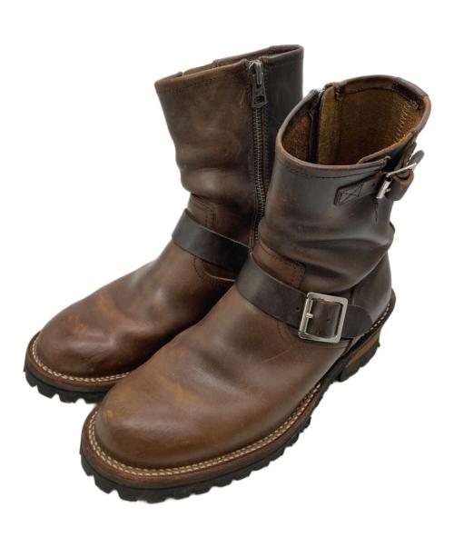 SLOW WEAR LION（スローウェアライオン）SLOW WEAR LION (スローウェアライオン) クロムエクセルレザーエンジニアブーツ ブラウン サイズ:26.5の古着・服飾アイテム