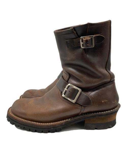 SLOW WEAR LION（スローウェアライオン）SLOW WEAR LION (スローウェアライオン) クロムエクセルレザーエンジニアブーツ ブラウン サイズ:26.5の古着・服飾アイテム