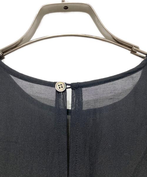 CADUNE（カデュネ）CADUNE (カデュネ) シアー フレア ブラウス ブラック サイズ:Mの古着・服飾アイテム