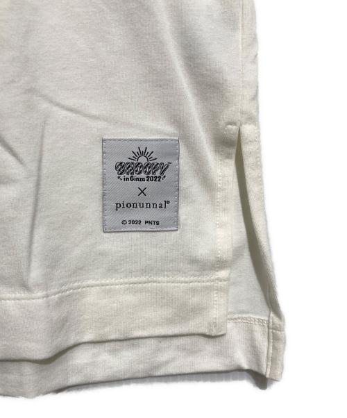 pionunnal（ピオヌンナル）pionunnal (ピオヌンナル) PEANUTS (ピーナッツ) プリントTシャツ ホワイト サイズ:FREEの古着・服飾アイテム