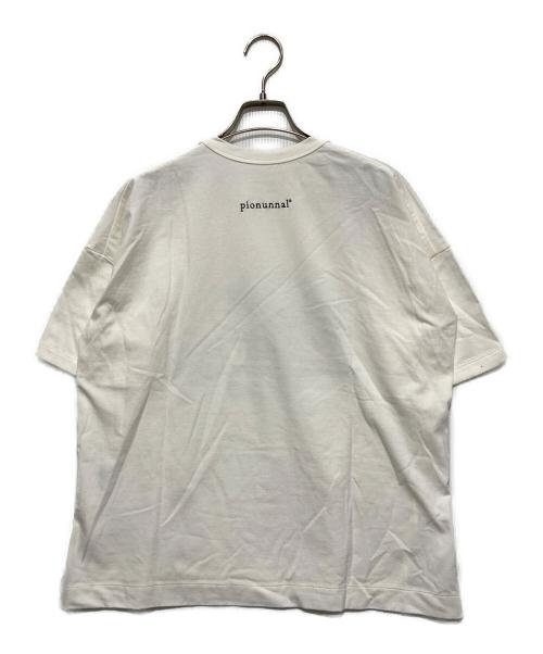 pionunnal（ピオヌンナル）pionunnal (ピオヌンナル) PEANUTS (ピーナッツ) プリントTシャツ ホワイト サイズ:FREEの古着・服飾アイテム
