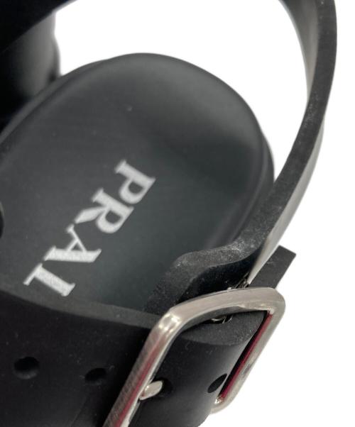 PRADA（プラダ）PRADA (プラダ) モノリス ラバー サンダル ブラック サイズ:37の古着・服飾アイテム