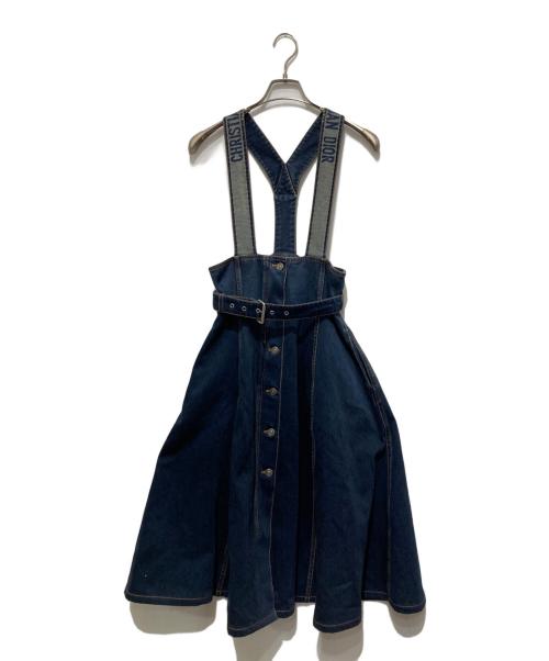 Christian Dior（クリスチャン ディオール）Christian Dior (クリスチャン ディオール) デニムジャンパースカート インディゴ サイズ:XXSの古着・服飾アイテム