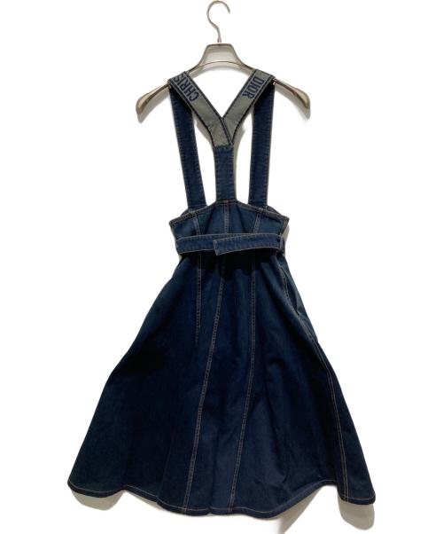 Christian Dior（クリスチャン ディオール）Christian Dior (クリスチャン ディオール) デニムジャンパースカート インディゴ サイズ:XXSの古着・服飾アイテム