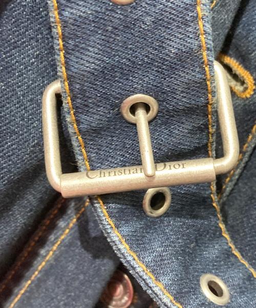 Christian Dior（クリスチャン ディオール）Christian Dior (クリスチャン ディオール) デニムジャンパースカート インディゴ サイズ:XXSの古着・服飾アイテム