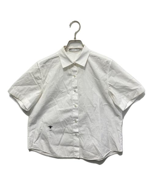 Christian Dior（クリスチャン ディオール）Christian Dior (クリスチャン ディオール) BEE刺繍シャツ ホワイト サイズ:XSの古着・服飾アイテム