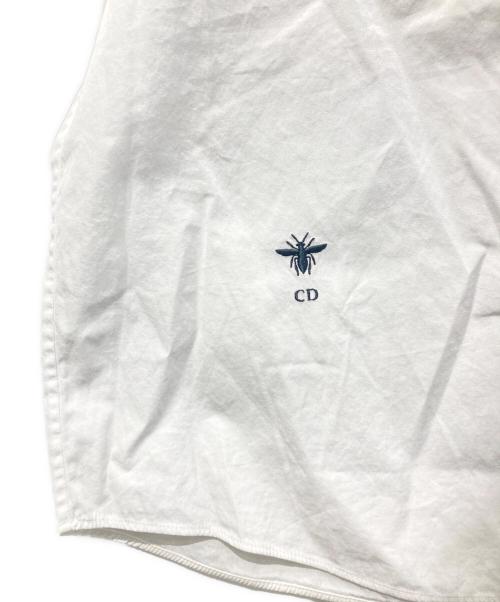 Christian Dior（クリスチャン ディオール）Christian Dior (クリスチャン ディオール) BEE刺繍シャツ ホワイト サイズ:XSの古着・服飾アイテム