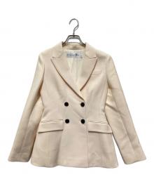 Christian Dior（クリスチャン ディオール）の古着「ダブルブレストテーラードジャケット」｜ベージュ