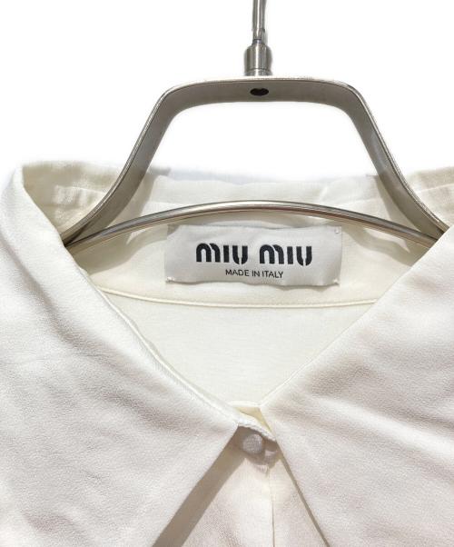 MIU MIU（ミュウミュウ）MIU MIU (ミュウミュウ) 長袖シャツ ホワイト サイズ:36の古着・服飾アイテム
