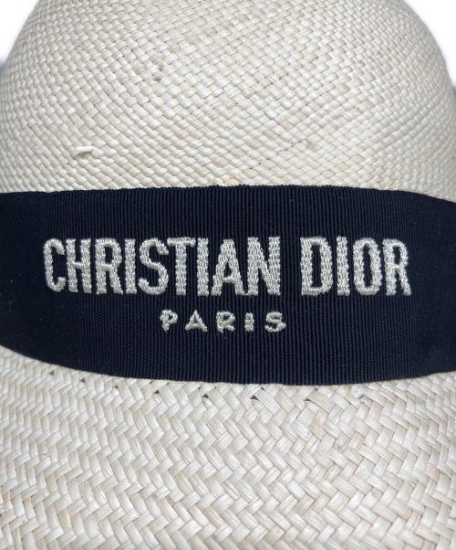 Christian Dior（クリスチャン ディオール）Christian Dior (クリスチャン ディオール) ストローハット ベージュの古着・服飾アイテム
