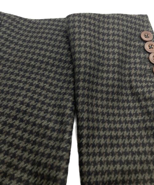 GUCCI（グッチ）GUCCI (グッチ) ハウンドトゥース チェスターコート ブラック×グレー サイズ:44の古着・服飾アイテム