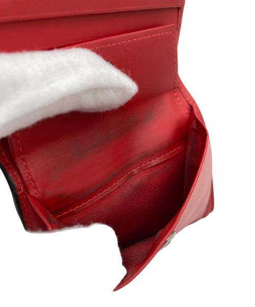 Christian Louboutin（クリスチャン・ルブタン）Christian Louboutin (クリスチャン・ルブタン) スタッズコンパクトウォレット ブラックの古着・服飾アイテム