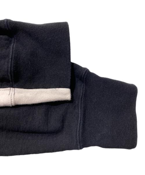 SUPREME（シュプリーム）SUPREME (シュプリーム) S logo split hooded Sweat shirt/プルオーバーパーカー/フーディー ブラック×ホワイト サイズ:Mの古着・服飾アイテム