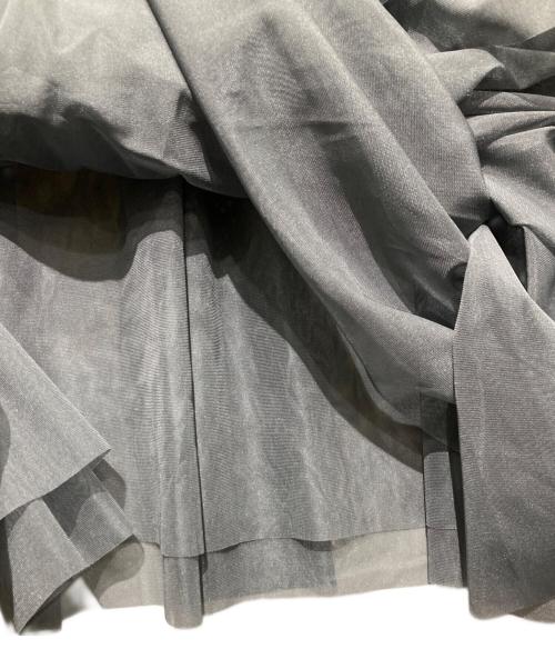 Diagram（ダイアグラム）Diagram (ダイアグラム) テーラーチュールワンピース グレー サイズ:Mの古着・服飾アイテム