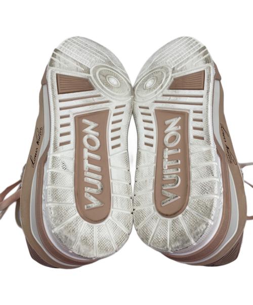 LOUIS VUITTON（ルイ ヴィトン）LOUIS VUITTON (ルイ ヴィトン) LVトレイナー スニーカー ホワイト×ライトピンク サイズ:8の古着・服飾アイテム