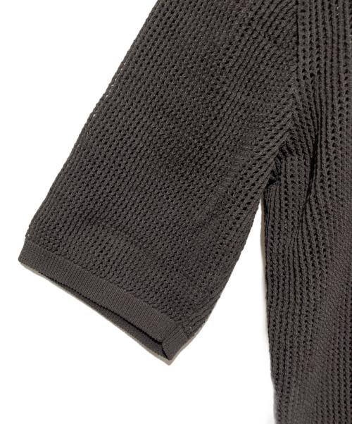 BOTTEGA VENETA（ボッテガベネタ）BOTTEGA VENETA (ボッテガベネタ) Salon 01 Mesh Polo Top ブラック サイズ:Lの古着・服飾アイテム