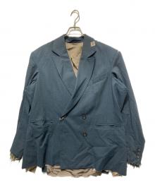 MIHARA YASUHIRO（ミハラヤスヒロ）の古着「ウールダブルブレストジャケット」｜グリーン