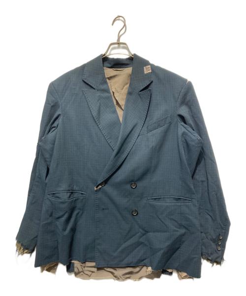 MIHARA YASUHIRO（ミハラヤスヒロ）MIHARA YASUHIRO (ミハラヤスヒロ) ウールダブルブレストジャケット グリーン サイズ:38の古着・服飾アイテム