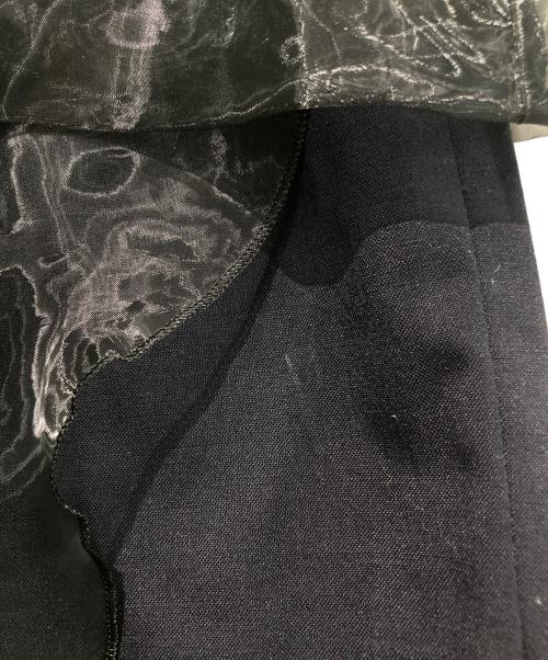 ENFOLD（エンフォルド）ENFOLD (エンフォルド) シアーレイヤードパンツ ブラック サイズ:36の古着・服飾アイテム