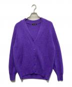 DRAWERドゥロワー）の古着「カシミヤ混カーディガン」｜パープル