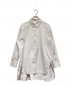 theory luxeセオリーリュクス）の古着「レース使いオーバーシャツ」｜グレー