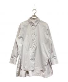 theory luxe（セオリーリュクス）の古着「レース使いオーバーシャツ」｜グレー