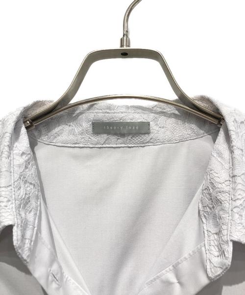 theory luxe（セオリーリュクス）theory luxe (セオリーリュクス) レース使いオーバーシャツ グレー サイズ:38の古着・服飾アイテム