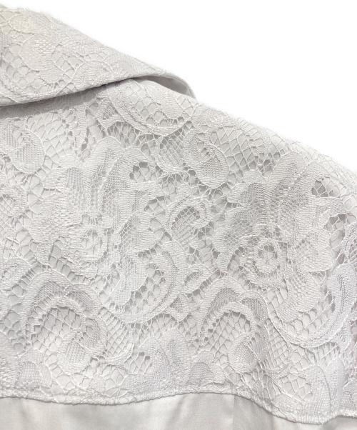 theory luxe（セオリーリュクス）theory luxe (セオリーリュクス) レース使いオーバーシャツ グレー サイズ:38の古着・服飾アイテム