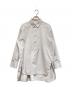 theory luxe（セオリーリュクス）の古着「レース使いオーバーシャツ」｜グレー