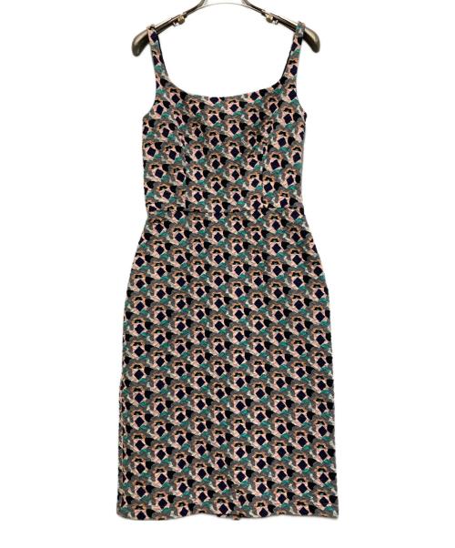 PRADA（プラダ）PRADA (プラダ) エンボスドレス マルチカラー サイズ:38の古着・服飾アイテム