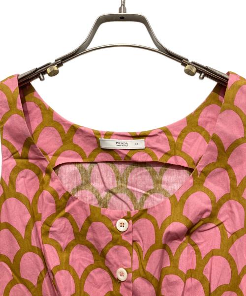 PRADA（プラダ）PRADA (プラダ) ノースリーブワンピース ピンク サイズ:38の古着・服飾アイテム