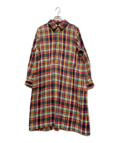 45R（フォーティファイブ・アール）45R (フォーティファイブ・アール) チェックワンピース マルチカラーの古着・服飾アイテム