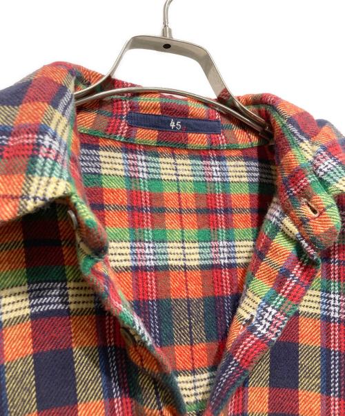 45R（フォーティファイブ・アール）45R (フォーティファイブ・アール) チェックワンピース マルチカラーの古着・服飾アイテム