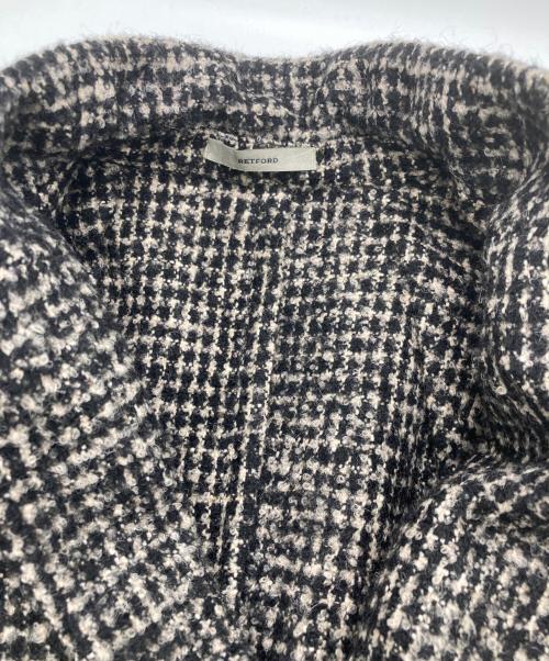 BOGLIOLI（ボリオリ）BOGLIOLI (ボリオリ) ツイードテーラードジャケット ブラック×ホワイト サイズ:42の古着・服飾アイテム