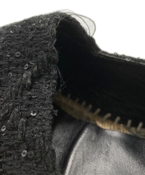 CHANEL（シャネル）CHANEL (シャネル) ツイードエスパドリーユ ブラック サイズ:不明の古着・服飾アイテム