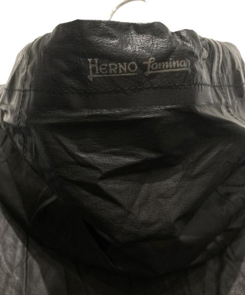 HERNO（ヘルノ）HERNO (ヘルノ) laminarフーデットナイロンコート ブラック サイズ:38の古着・服飾アイテム