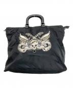PRADAプラダ）の古着「スカル スタッズ ナイロントートバッグ」｜ブラック