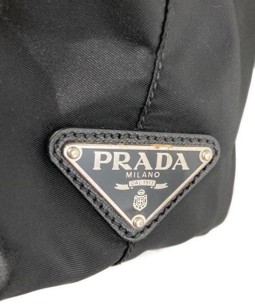 PRADA（プラダ）PRADA (プラダ) スカル スタッズ ナイロントートバッグ ブラックの古着・服飾アイテム