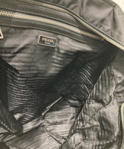PRADA（プラダ）PRADA (プラダ) スカル スタッズ ナイロントートバッグ ブラックの古着・服飾アイテム