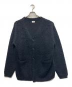RHC Ron Hermanアールエイチシー ロンハーマン）の古着「モヘアブレンドVネックニットカーディガン/モヘアカーディガン/ニットカーディガン」｜ブラック