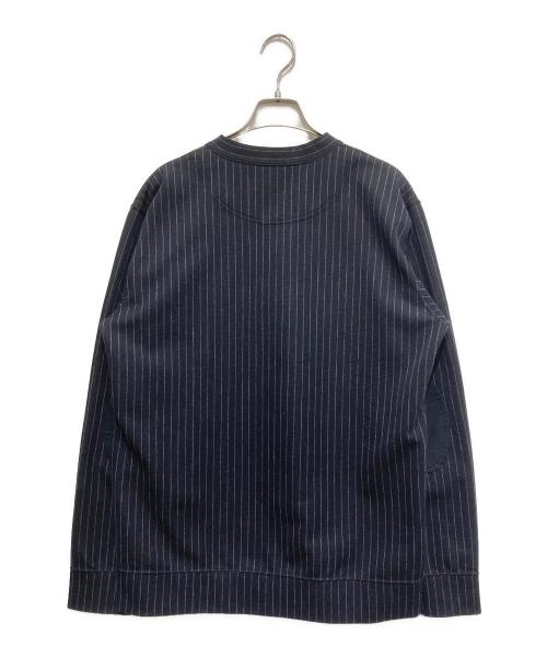 JUNYA WATANABE MAN（ジュンヤワタナベマン）JUNYA WATANABE MAN (ジュンヤワタナベマン) ストライプ切替カーディガン ブラック サイズ:Sの古着・服飾アイテム