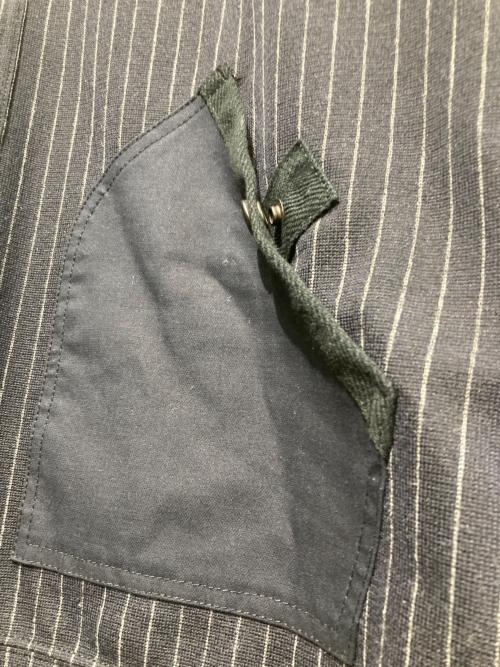 JUNYA WATANABE MAN（ジュンヤワタナベマン）JUNYA WATANABE MAN (ジュンヤワタナベマン) ストライプ切替カーディガン ブラック サイズ:Sの古着・服飾アイテム