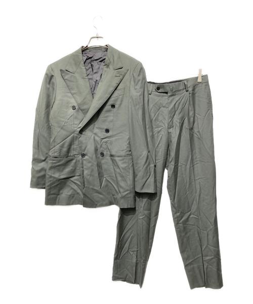 UNITED ARROWS（ユナイテッドアローズ）UNITED ARROWS (ユナイテッドアローズ) Vitale Barberis Canonico ツイル ダブル 6ボタン スーツ カーキ サイズ:46の古着・服飾アイテム