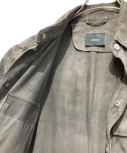 ARMA（アーマ）ARMA (アーマ) ARMA(アーマ)RONNIE ゴートシャツジャケット ブラウン サイズ:46の古着・服飾アイテム